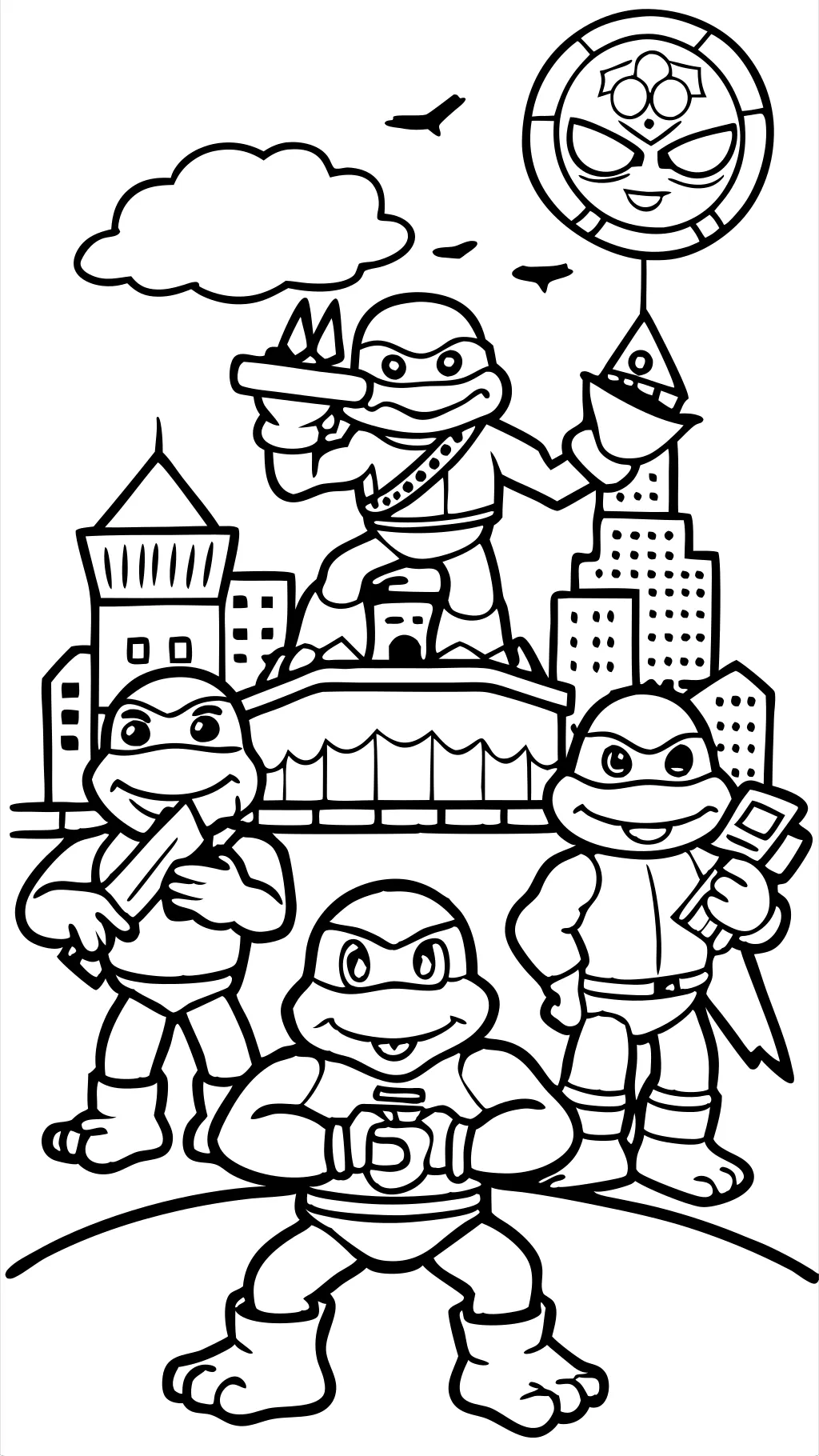 turtles ninja coloring pages